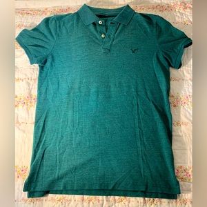 American Eagle Outfitters Dark Green Polo - Size Medium